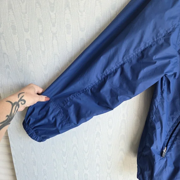 ProSpirit Windbreaker Jacket Mens M Blue Removable Hood - Picture 2 of 9